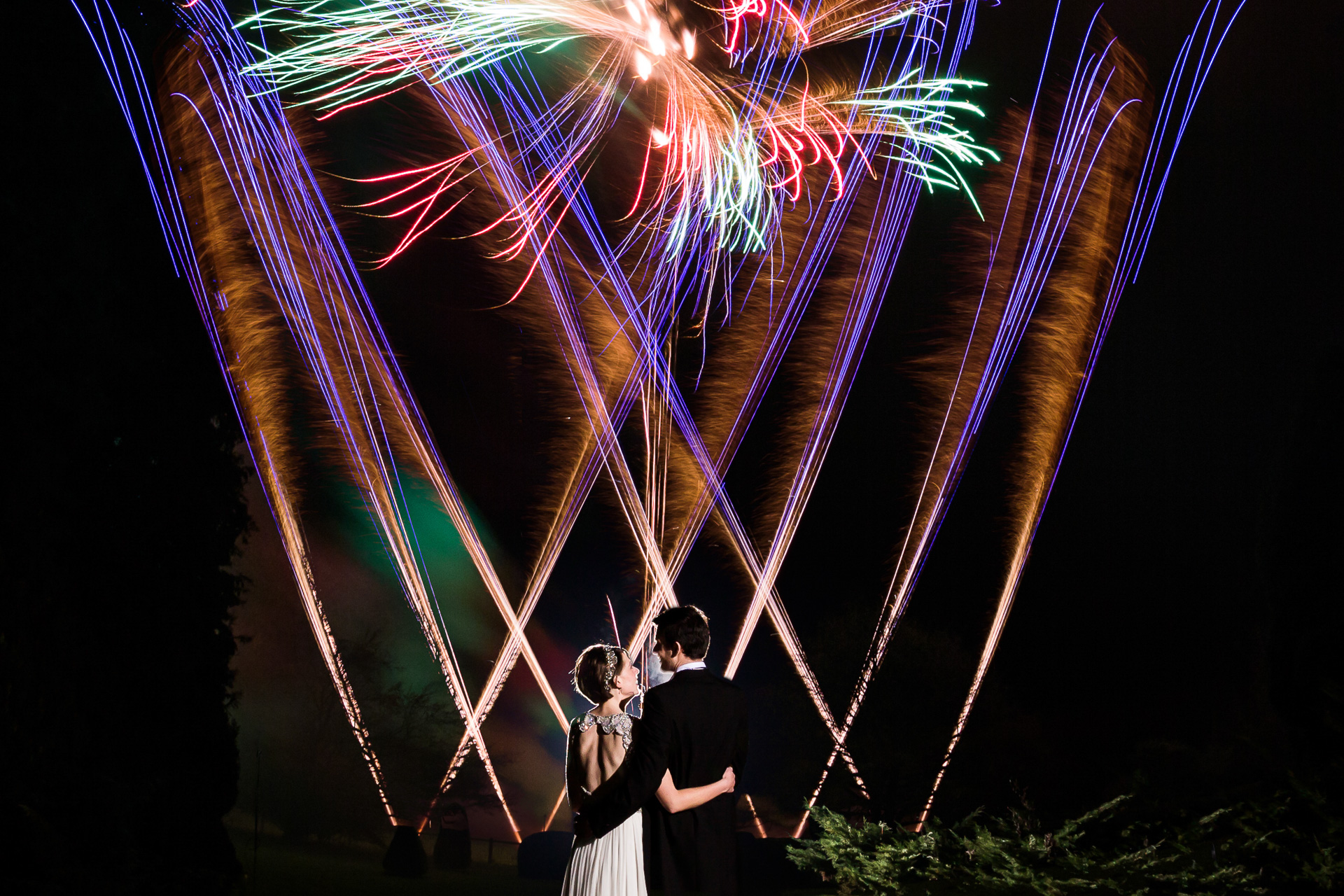 Middleton Lodge Wedding Fireworks