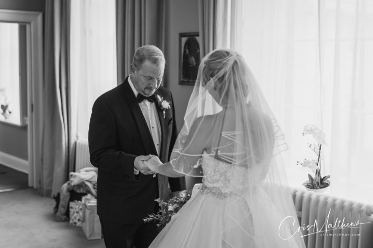 Father at Hawkstone Hall Wedding Photography