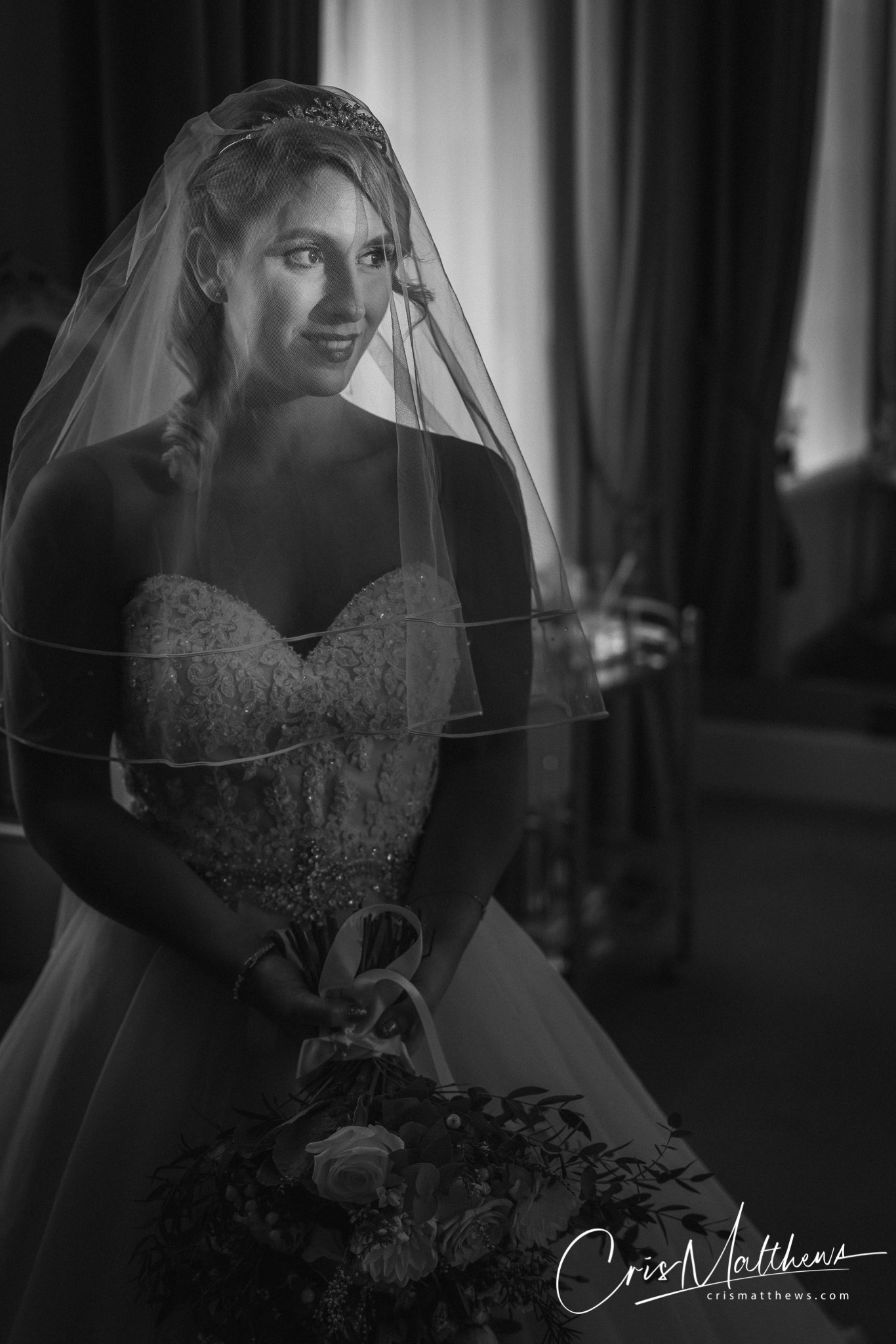 Bridal Portrait at Hawkstone Hall Wedding Photography