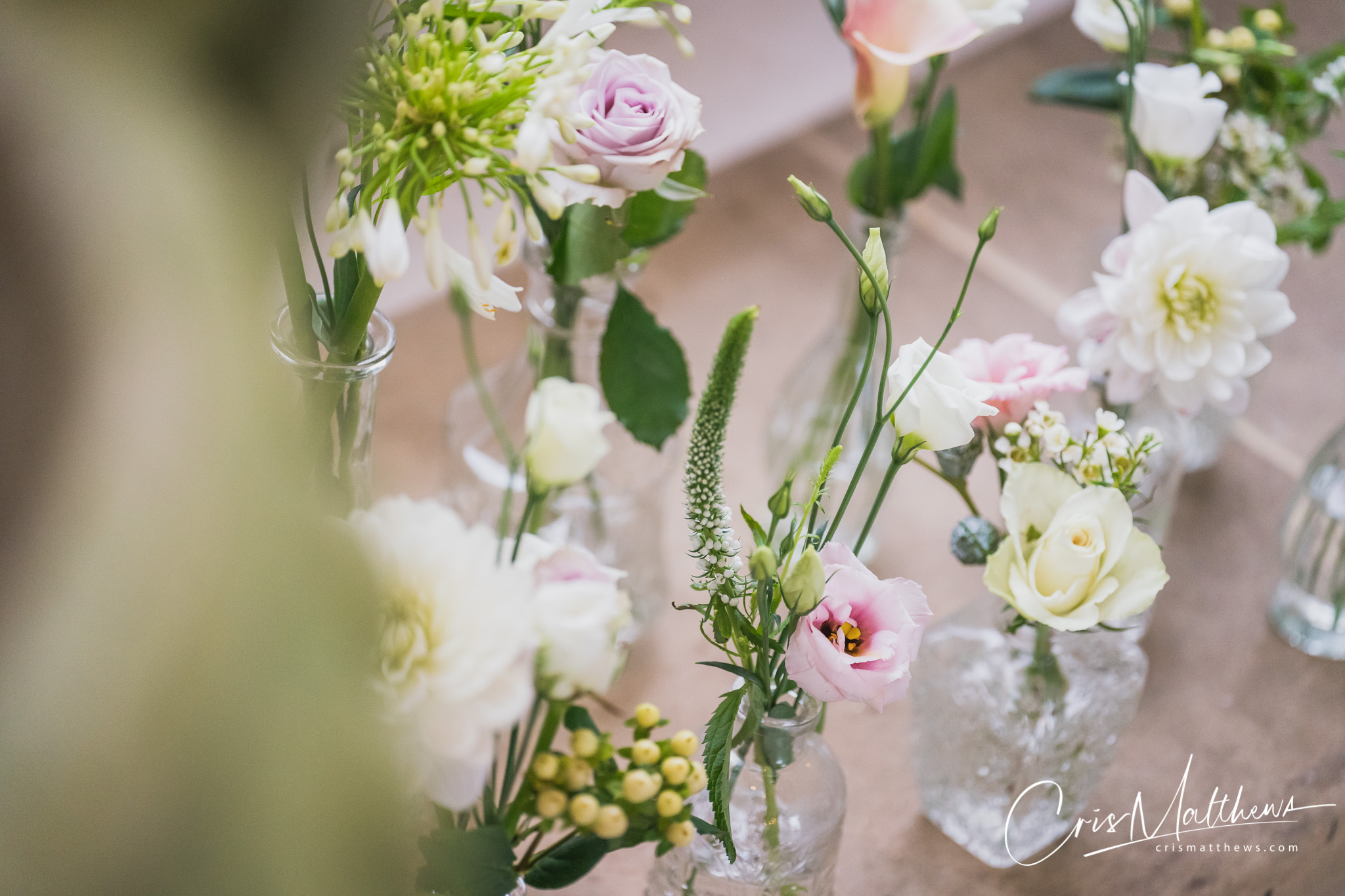 Flowers at Hawkstone Hall Wedding Photography