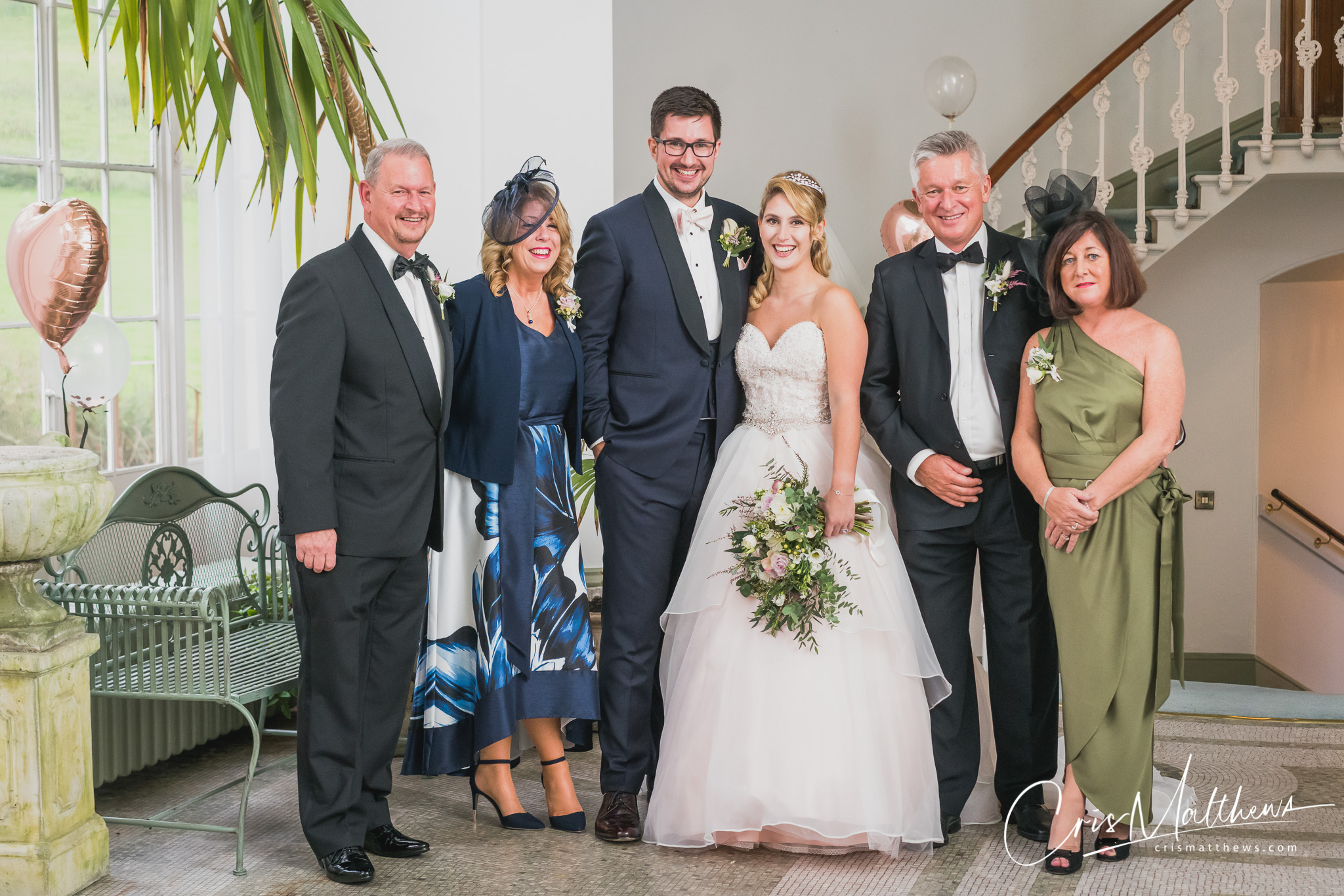 Family Portrait at Hawkstone Hall Wedding Photography
